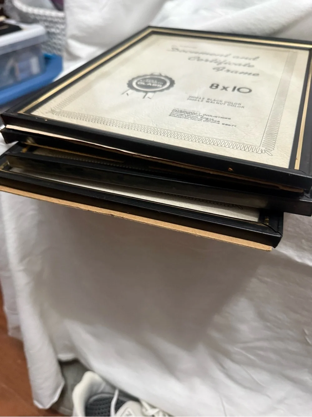 8x10 Black and Gold Document & Certificate Frame. 5 frames in this posting
